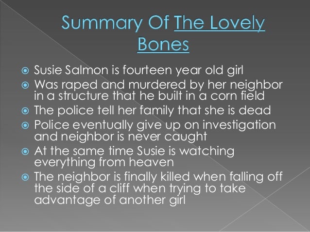 book summary on the lovely bones